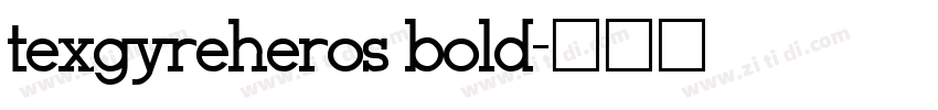 texgyreheros bold字体转换